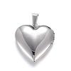 Tarnish Resistant 316 Stainless Steel Locket Pendants STAS-N0016-04P-2