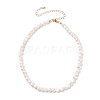 Vintage Natural Pearl Beaded Necklace for Women X-NJEW-JN03787-02-1