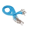 Waxed Cord Necklace Making X-NCOR-T001-29-2