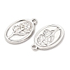 304 Stainless Steel Pendants STAS-I358-12P-02-2