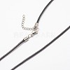 Waxed Cord Necklace Making X-NJEW-L438-02-1