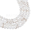 Frosted Round Natural Magnesite Beads Strands G-AR0003-23-1