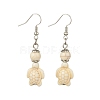Starfish & Tortoise Synthetic Turquoise Beaded Stretch Bracelets & Dangle Earrings Kits SJEW-JS01311-01-5