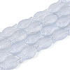Frosted Glass Beads Strands GLAA-T023-40C-03-1