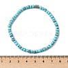 Synthetic Turquoise Beads Stretch Bracelets for Women Men PW-WG6A9BA-03-2