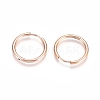 304 Stainless Steel Huggie Hoop Earrings EJEW-G272-02-16mm-RG-2