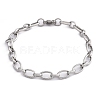 Tarnish Resistant Fashionable 304 Stainless Steel Engraved Vine Mother-son Chain Bracelets LS-STAS-A028-B101P-4