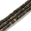 Natural Bamboo Leaf Stone Beads Strands G-F765-F05-01-1