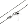 304 Stainless Steel Curb Chain Necklaces NJEW-H042-05P-2