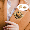 15 Sets Blank Brooches Accessories KK-BBC0015-73-5