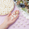ABS Plastic Imitation Pearl European Beads SACR-NB0001-18B-3
