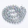 Electroplat Glass Beads Strands EGLA-Q092-8mm-D08-2