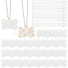45Pcs Blank Double-sided Heat Transfer Aluminium Pendants DIY-SP0006-29B-1