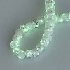 Luminous Handmade Silver Foil Glass Beads Strands FOIL-N029-02B-01-2
