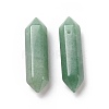 Natural Green Aventurine Double Terminal Pointed Pendants G-C007-02B-04-2
