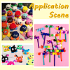 150Pcs Polyester Pom Pom Ball DIY-SC0031-33E-6