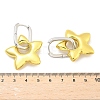 Star Brass Hoop Earrings for Women EJEW-U057-06C-03GP-5