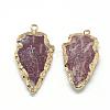 Natural Agate Pendants G-Q491-03-2