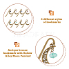 SUPERFINDINGS 1 Set Tibetan Style Alloy Hook Bookmarks AJEW-FH0003-72A-5