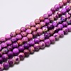 Natural Imperial Jasper Beads Strands X-G-I122-8mm-07-1