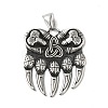 Viking Bear 304 Stainless Steel Manual Polishing Pendants STAS-G274-06AS-1