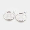 Tibetan Style Alloy Pendant Cabochon Settings TIBE-R295-055S-LF-2