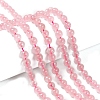 Natural  Rose Quartz Beads Strands X-G-L104-6mm-01-4