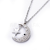 304 Stainless Steel Pendant Necklaces NJEW-F264-15P-3