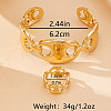 Coffee Bean Alloy Cuff Bangles & Rings Sets FS-WG0F6B5-01-2