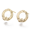 Brass Stud Earring Findings KK-T056-01G-NF-3