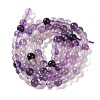 Natural Purple Fluorite Beads Strands X-G-P530-B08-01-2