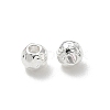 304 Stainless Steel Hammered Round Spacer Beads SA-CBA37BC-01E-S-1