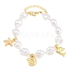Ocean Brass Starfish Dolphin Charm Bracelets for Women KK-CBA68DA-05G-4