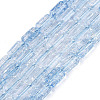 Crackle Transparent Glass Beads Strands GLAA-N068-05A-03-1
