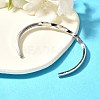 Non-Tarnish 304 Stainless Steel Cuff Bangles BJEW-K222-02P-4