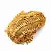 Filigree Polyester Corrugated Tassel Lace Ribbon OCOR-WH0080-19-2