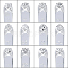1 Set 40cr Steel Stamps AJEW-BC0001-71-4