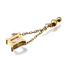 304 Stainless Steel Pave Cubic Zirconia Adjustable Chain Rings RJEW-P189-01E-G-2