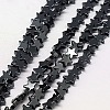 Electroplate Non-magnetic Synthetic Hematite Beads Strands G-J173-4x4mm-05-1