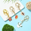 Alloy Enamel Pendants Keychain KEYC-FS00025-1-4