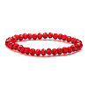 Fashionable Faceted Rondelle Glass Beads Stretch Bracelets for Women Girls Gift TQ6391-9-1