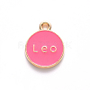 Alloy Enamel Pendants X-ENAM-S124-01A-03G-2