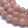 Natural Orange Sunstone Beads Strands G-D0013-76A-3
