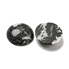 Natural Black Zebra Jasper Cabochons G-C115-02B-19-2