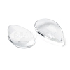 Transparent Teardrop Glass Cabochons GGLA-R024-30x20-3