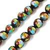 Handmade Foil Glass Beads LAMP-K039-37A-1
