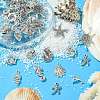 50Pcs 10 Style Tibetan Style Alloy Pendants TIBEP-CJ0003-47-5