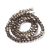 Electroplate Transparent Glass Beads Strands EGLA-A035-T4mm-A16-2