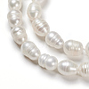 Natural Cultured Freshwater Pearl Beads Strands X-PEAR-L001-02-3