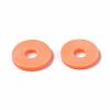 Flat Round Handmade Polymer Clay Beads CLAY-R067-10mm-11-6